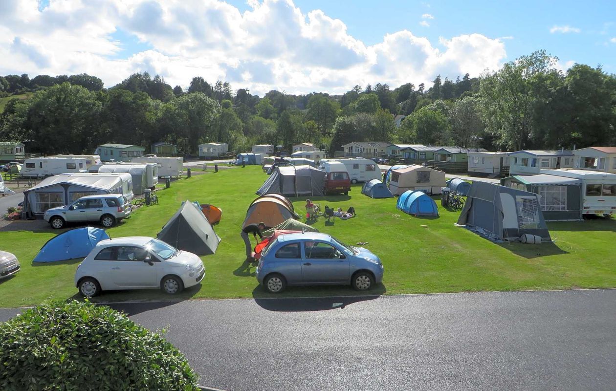 Tents at the Anwoth holiday park